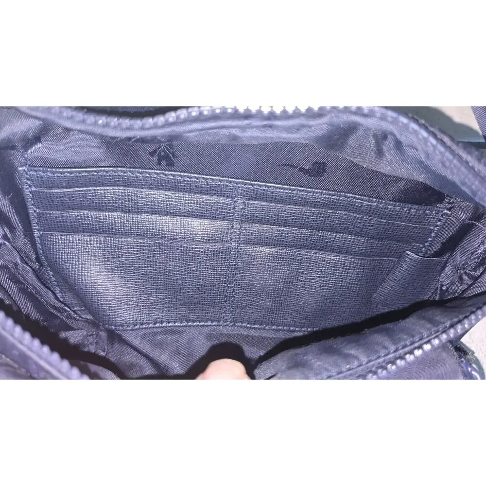 LONGCHAMP BLUE NYLON CROSSBODY BELT WAIST FANNY PACK BAG